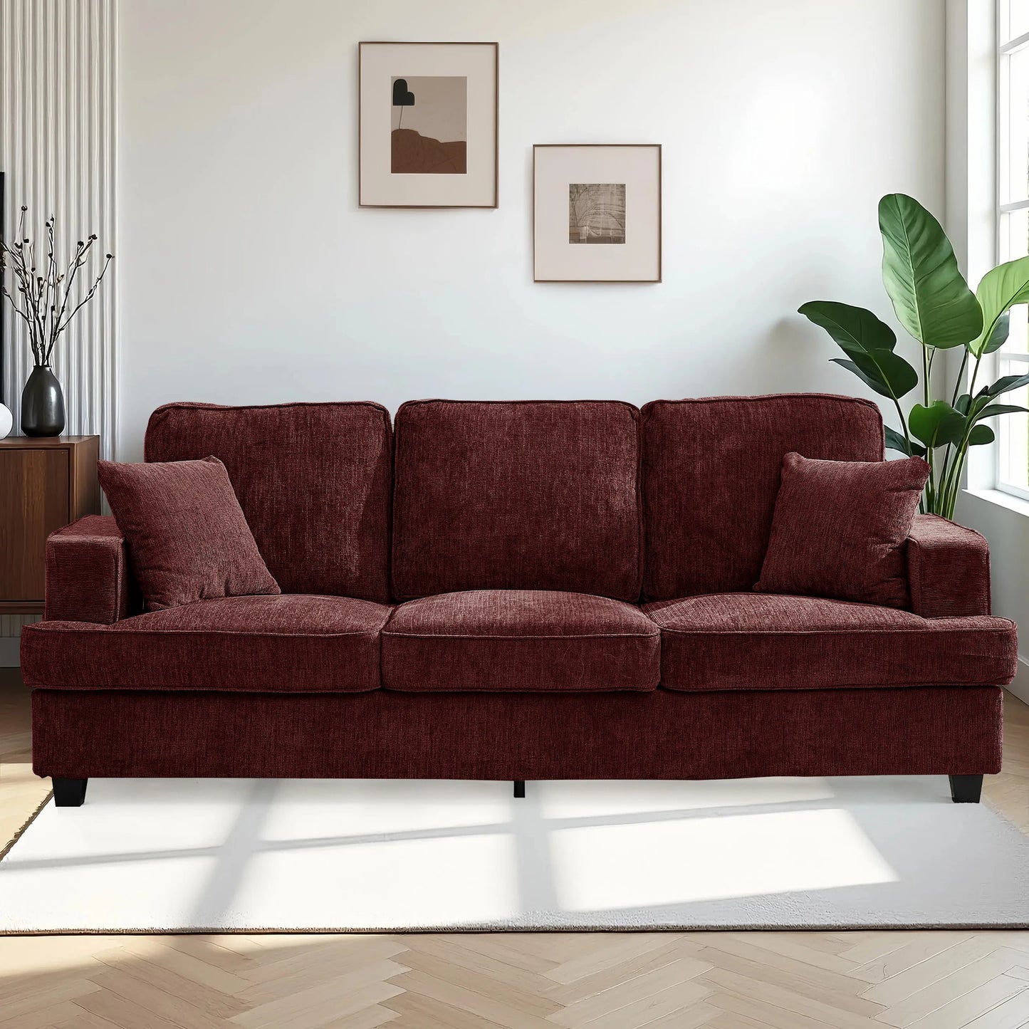 89 inch Cloud Couch Sofa in Chenile