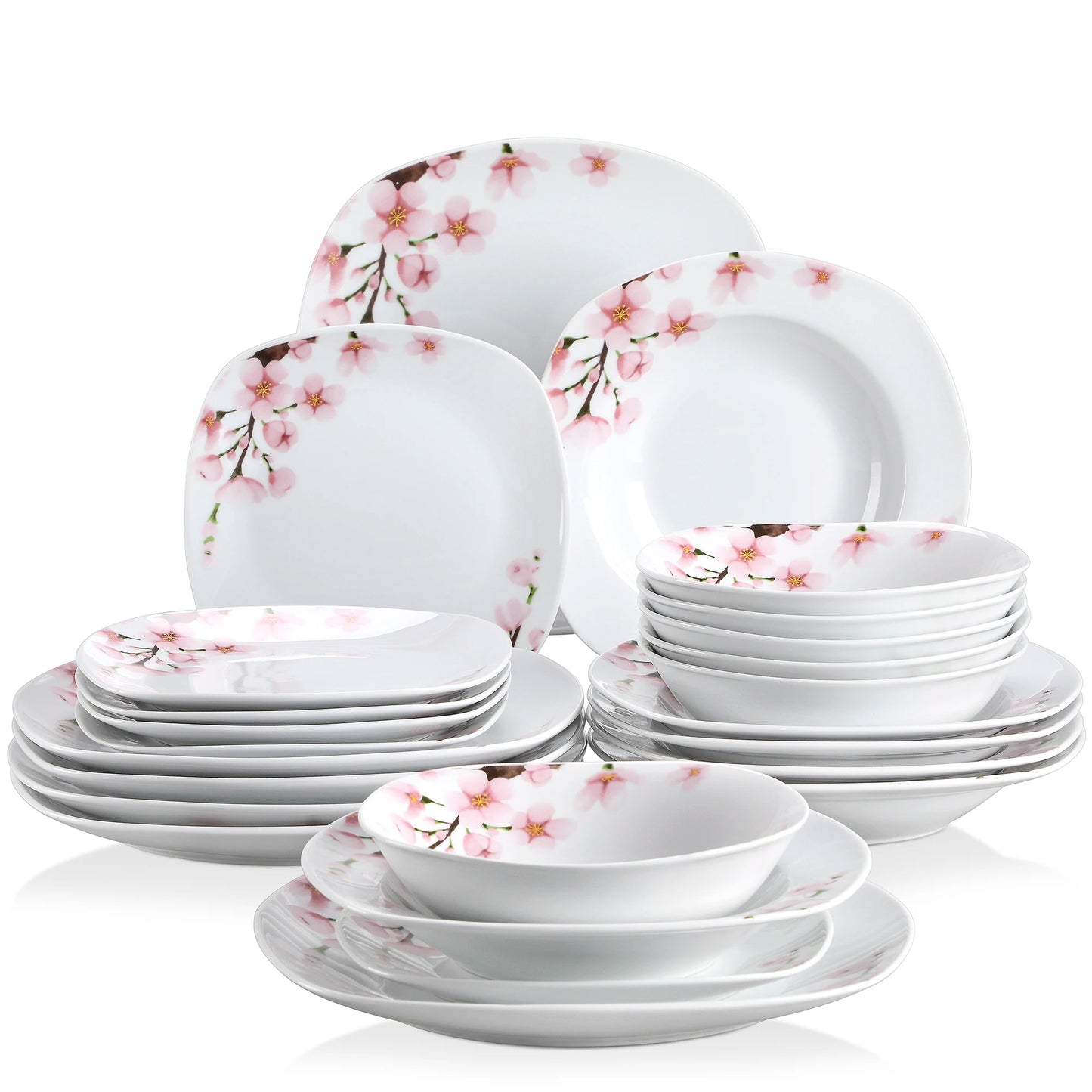 24/48 PCS Porcelain Ceramic Tableware Set