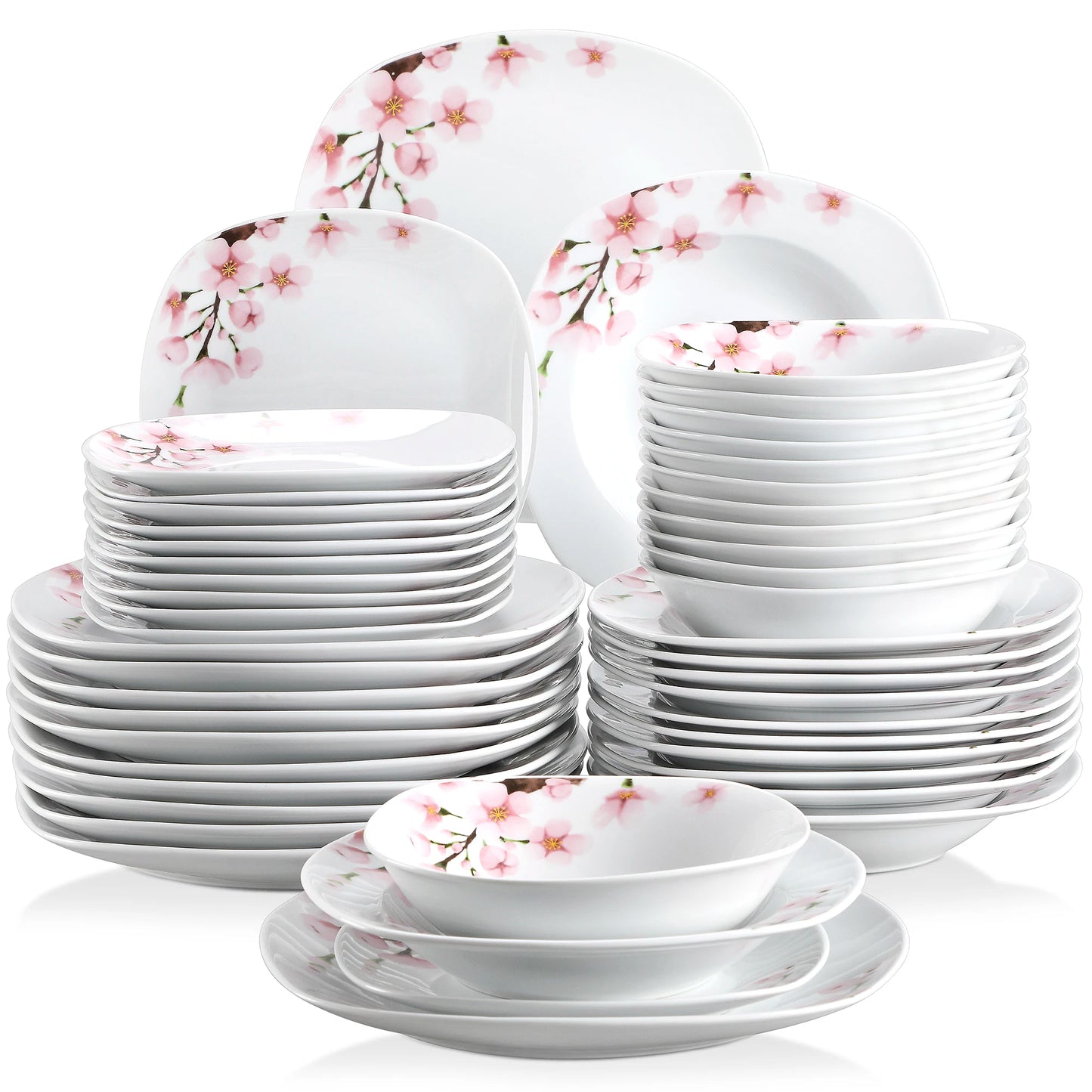 24/48 PCS Porcelain Ceramic Tableware Set