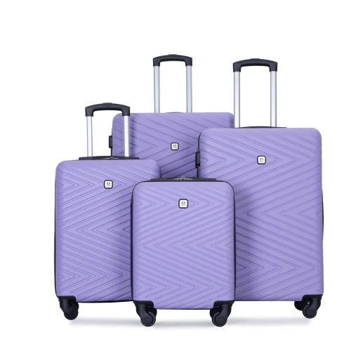 4-Piece ABS Suitcase with Spinner Wheels