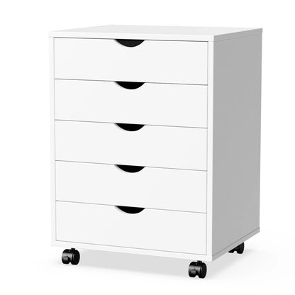 Wood Cabinet With 5 Drawers Waterproof Surface