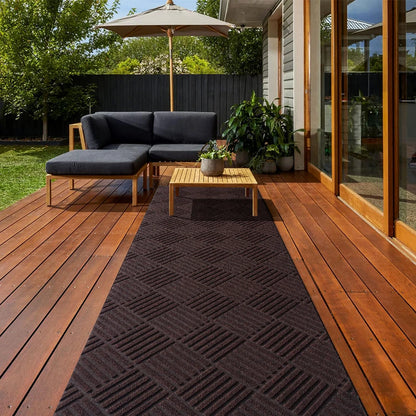 Rug Indoor Outdoor Area Rug, Non-Slip Rubber Backing
