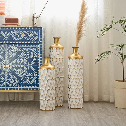 Floor Metal Vase 3-piece Vases