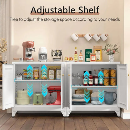 33 High Kitchen Buffet Table with Storage