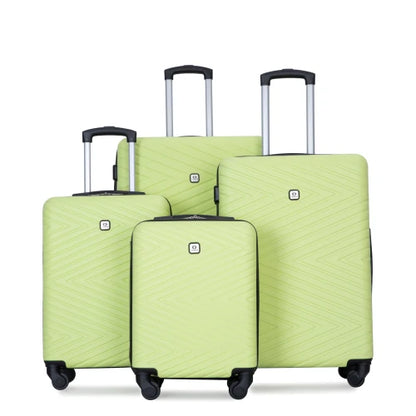 4-Piece ABS Suitcase with Spinner Wheels