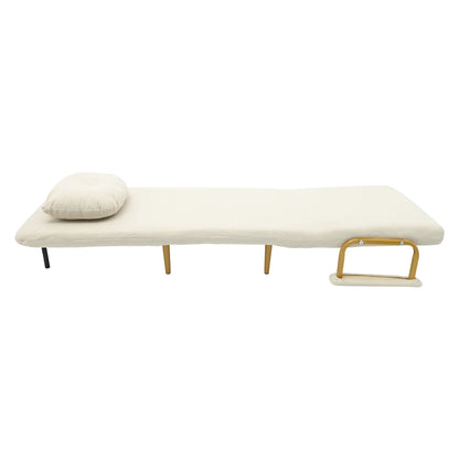 Off-White/Grey/Green Sofa Bed Adjustable Backrest