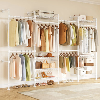 L4 Wall Mounted Industrial Pipe Clothes Rack