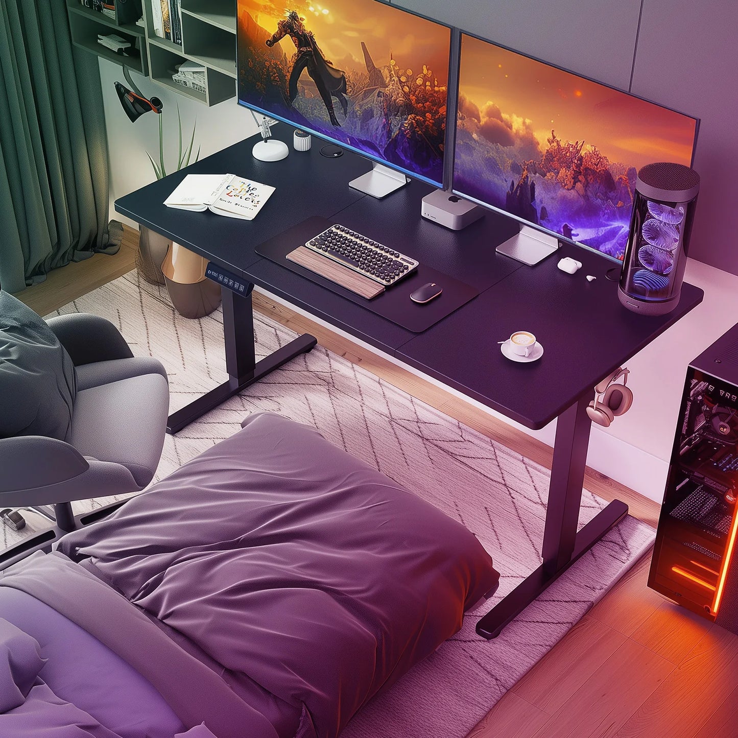Electric Standing Adjustable Desk Ergonomic Desk
