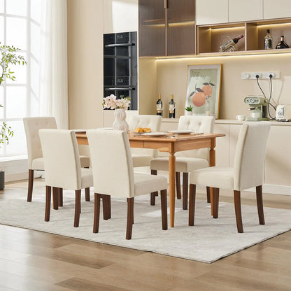 Set of 2 Upholstered Parsons Diner Room Chairs