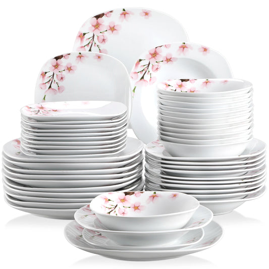 24/48 PCS Porcelain Ceramic Tableware Set