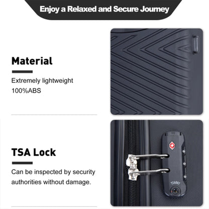 4-Piece ABS Suitcase with Spinner Wheels