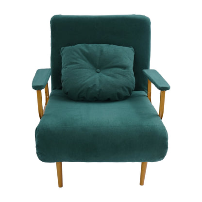 Off-White/Grey/Green Sofa Bed Adjustable Backrest