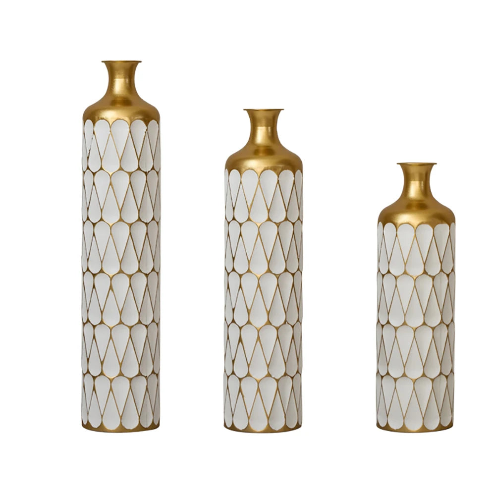 Floor Metal Vase 3-piece Vases