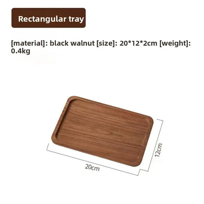 Large round Waterproof  Wood Dining Plate Tray
