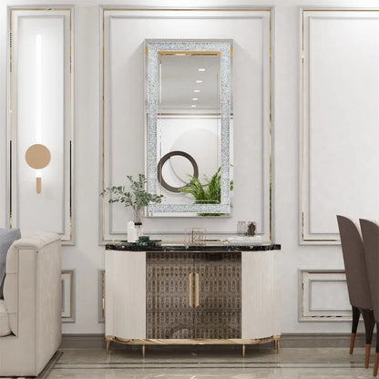 Crystal Crush Diamond Wall Mirror