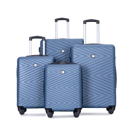 4-Piece ABS Suitcase with Spinner Wheels