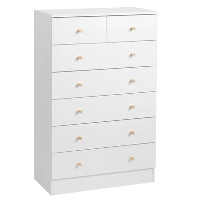 Dresser 7 Drawers Wood Storage Cabinet