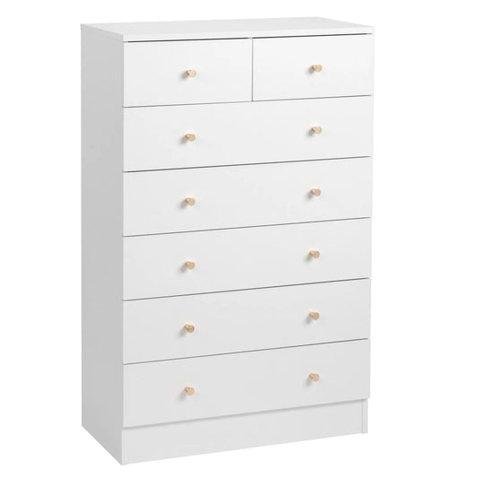 Dresser 7 Drawers Wood Storage Cabinet