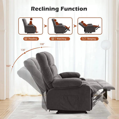 Recliner Loveseat with Cup Holders