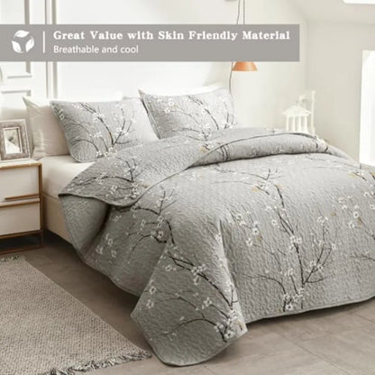 3 Piece Reversible Quilt Set