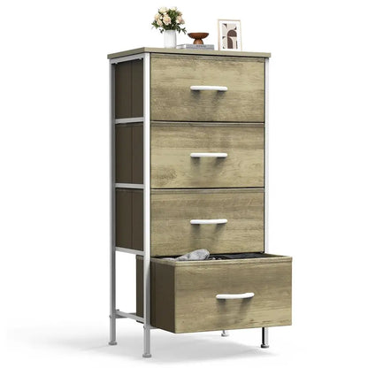 Nightstand/Bedroom Dresser with 4 Drawers