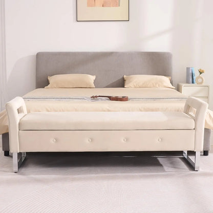 Ottoman with Storage Bench, Upholstered