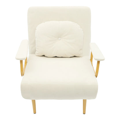 Off-White/Grey/Green Sofa Bed Adjustable Backrest