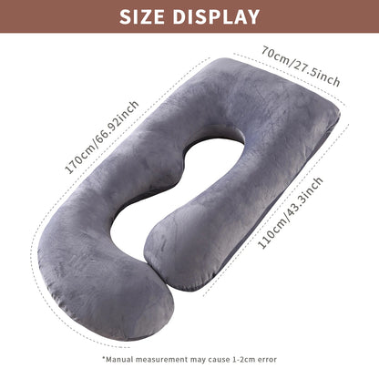 Full Body Maternity Pillow with Removable Cover