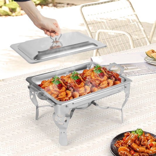 6L Chafing Dish Food Warmer Stainless Steel