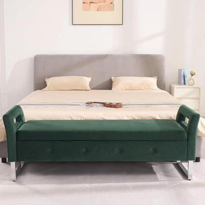 Ottoman with Storage Bench, Upholstered