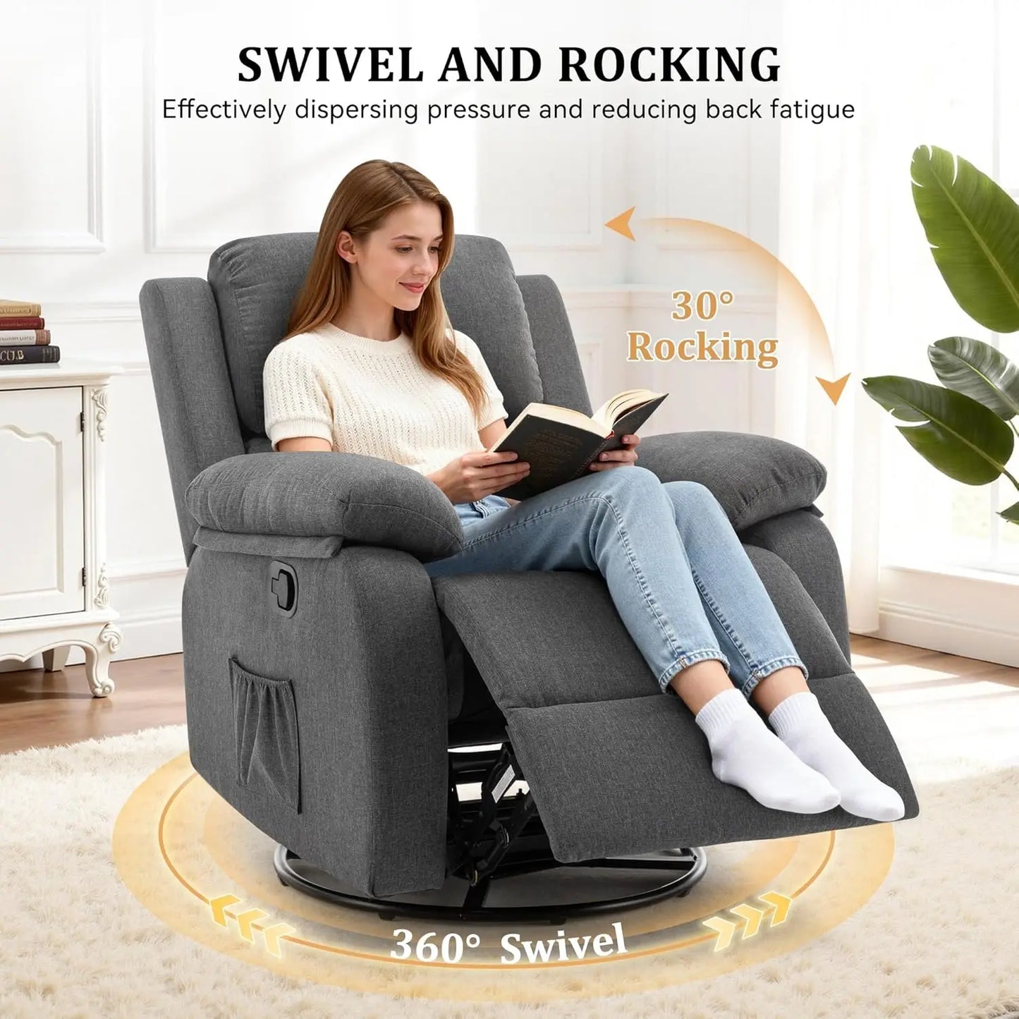 360 Swivel Rocker/Recliner Chair