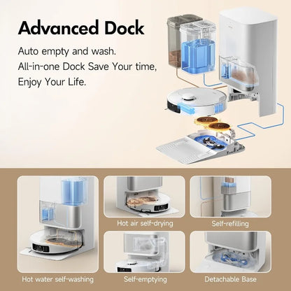 P10 Pro Ultra Robot Vacuum And Mop 13,000Pa Suction,