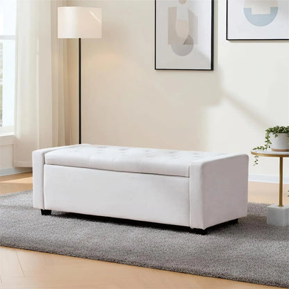 Ottoman with Storage Bench, Upholstered