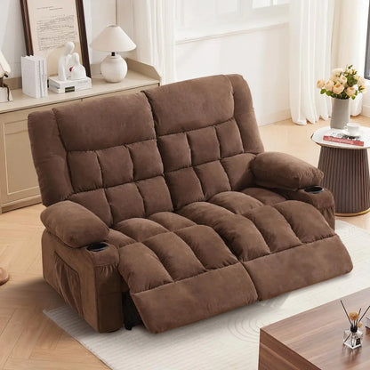 Recliner Loveseat with Cup Holders