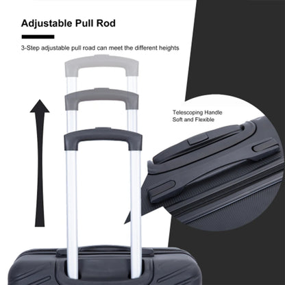 4-Piece ABS Suitcase with Spinner Wheels