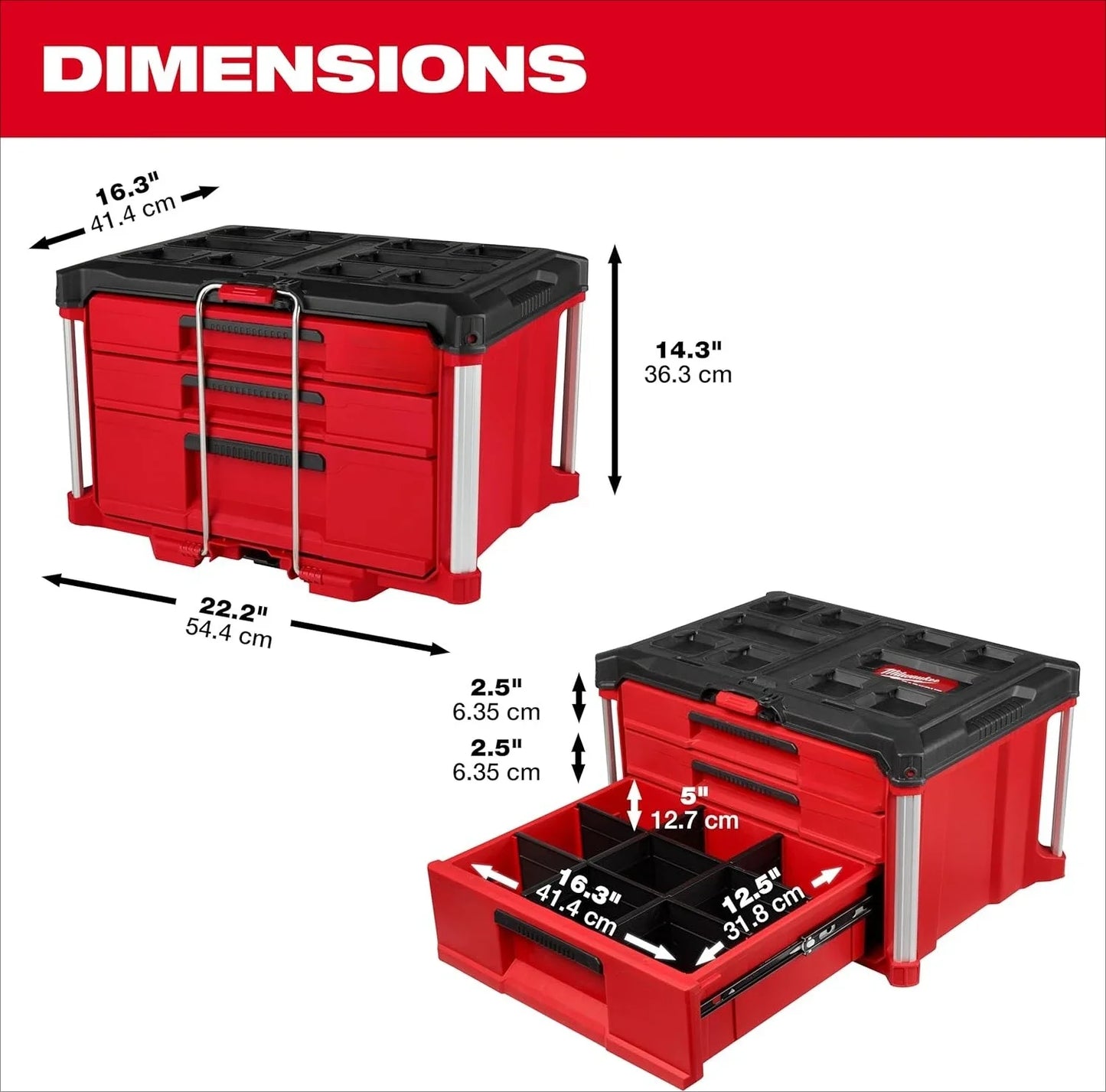 3 Drawer Multi-Deep Toolbox