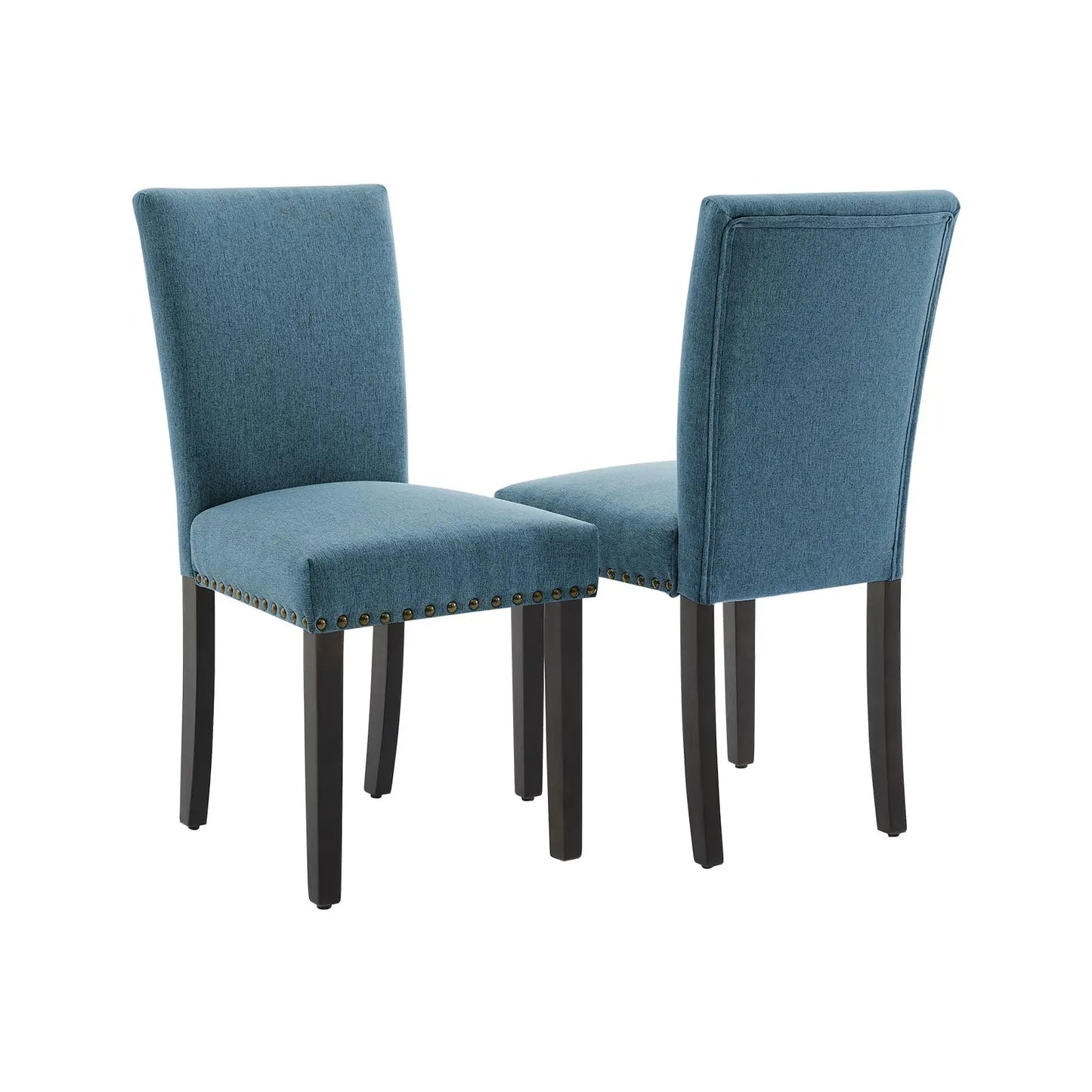 Set of 2 Upholstered Parsons Diner Room Chairs