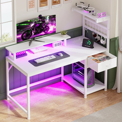 40"Gaming Computer Desk with Power Outlets
