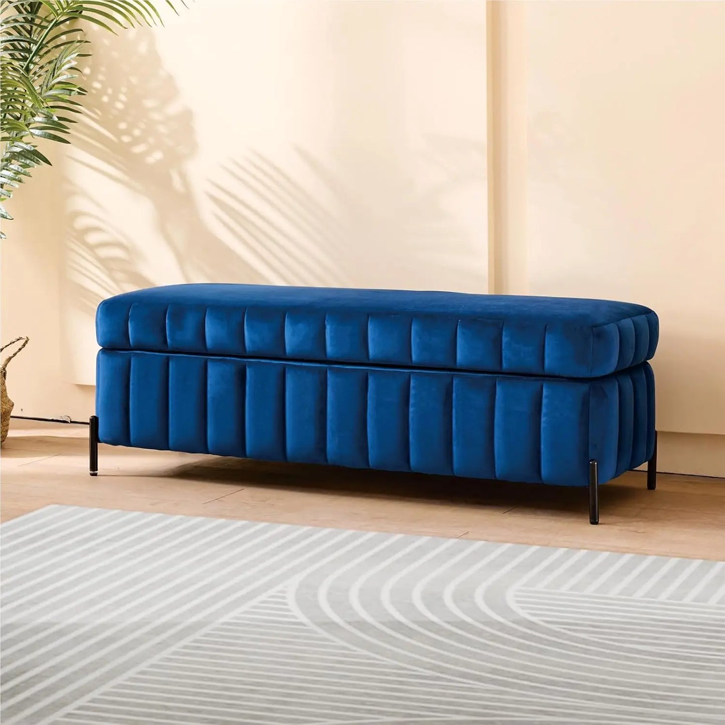 Ottoman with Storage Bench, Upholstered