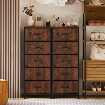 48IN Dresser/Nightstand Wardrobe Steel Frame Closet