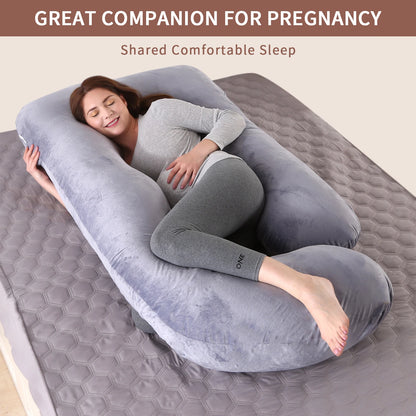 Full Body Maternity Pillow with Removable Cover