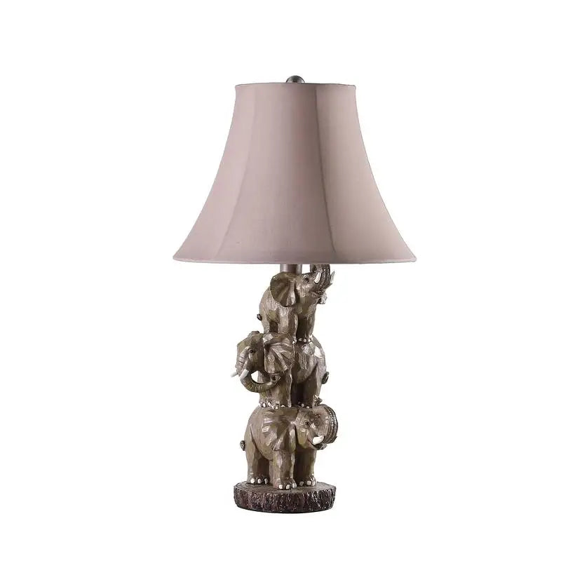 21 Inch Wildlife Polyresin Table Lamp