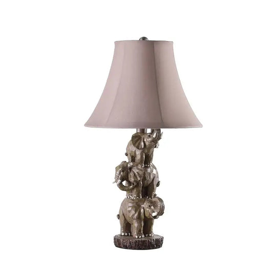 21 Inch Wildlife Polyresin Table Lamp