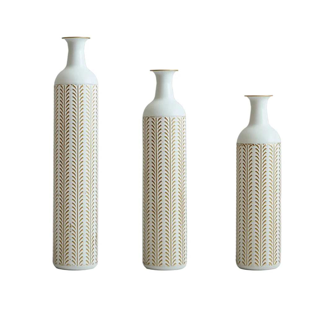Floor Metal Vase 3-piece Vases