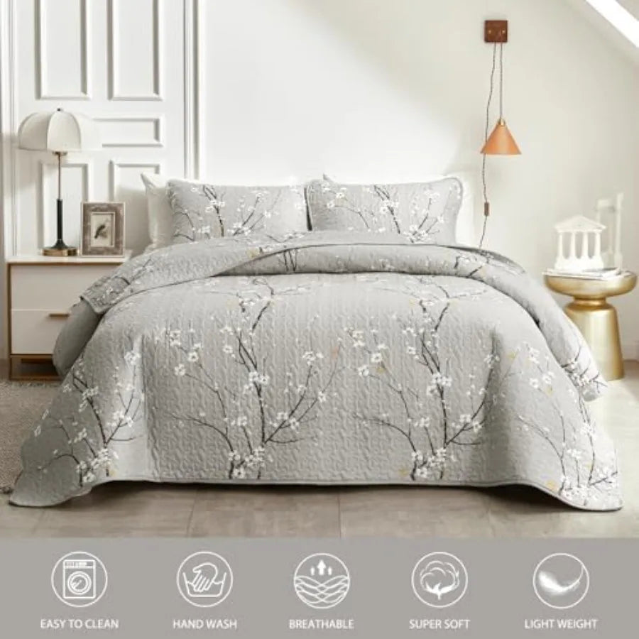 3 Piece Reversible Quilt Set