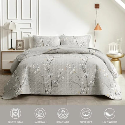 3 Piece Reversible Quilt Set