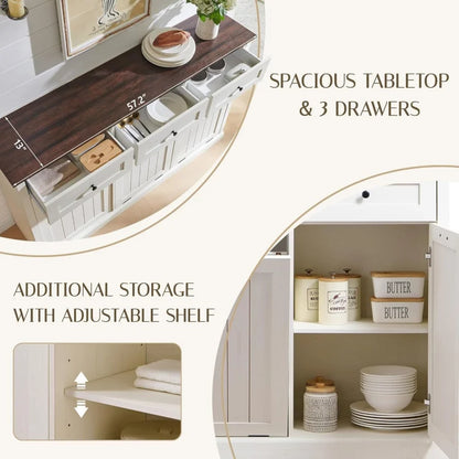 20Gal Farmhouse Trash Can & Laundry Hamper Cabinet