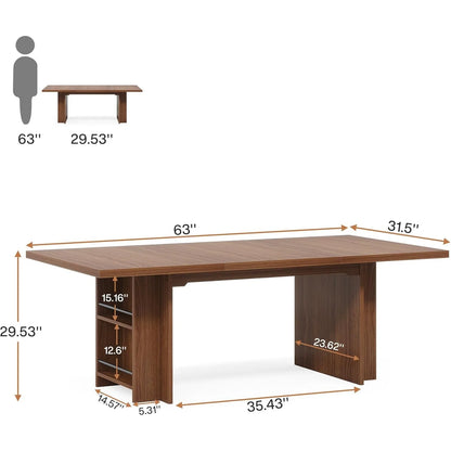PC, Office, Work, Dining Table with Storage