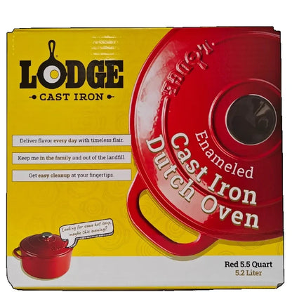 Cast Iron 5.5qt Enameled Dutch Oven  non stick
