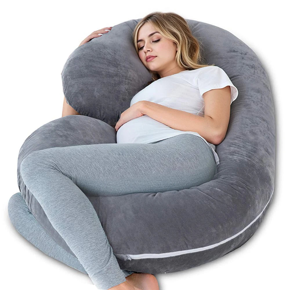 Full Body Maternity Pillow with Removable Cover